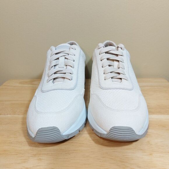 Peter Millar Wayfare Runner Shoes Ivory Suede MS24XF80 Men's Size 9 - Picture 2 of 8